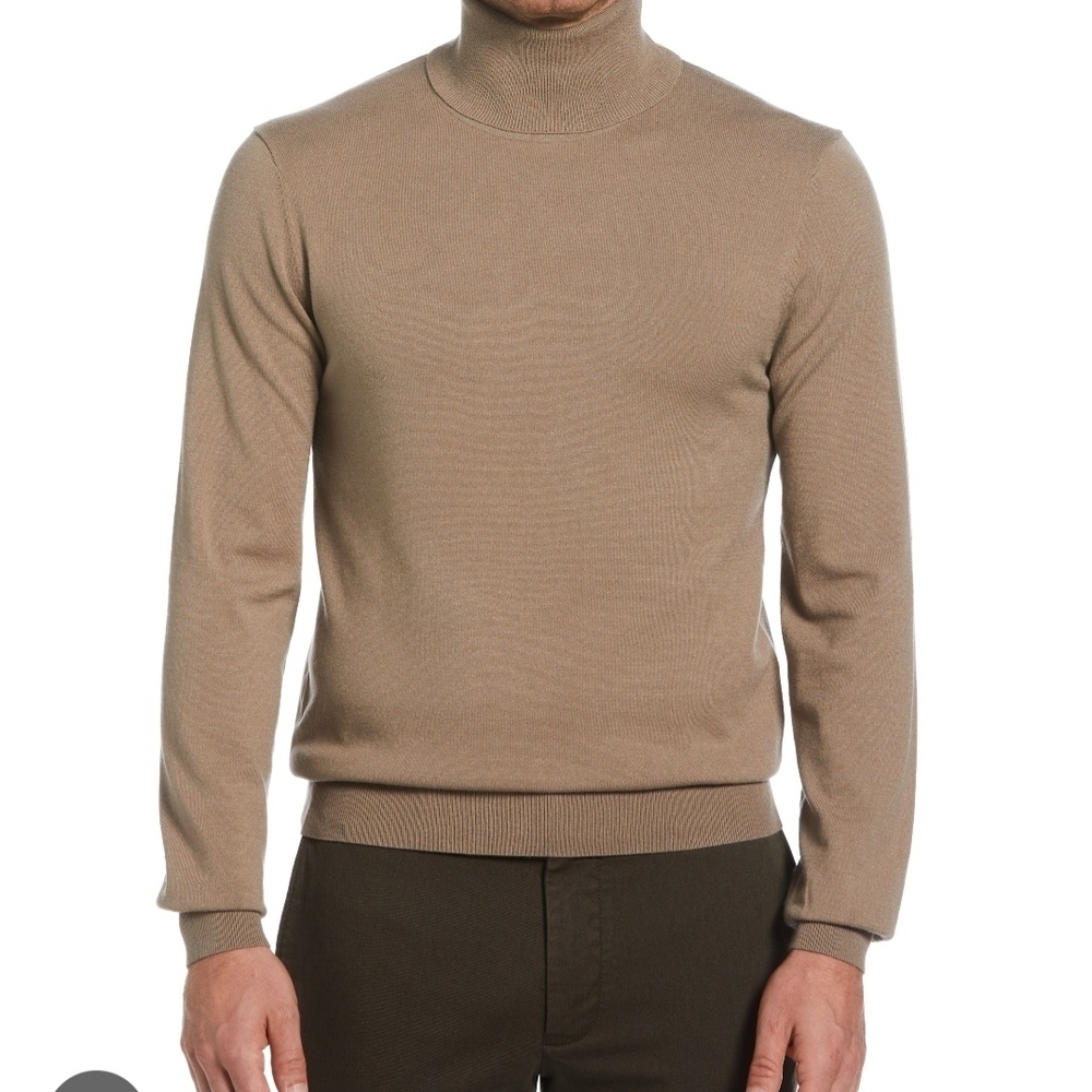 Perry Ellis Men's Brown Turtleneck Sweater